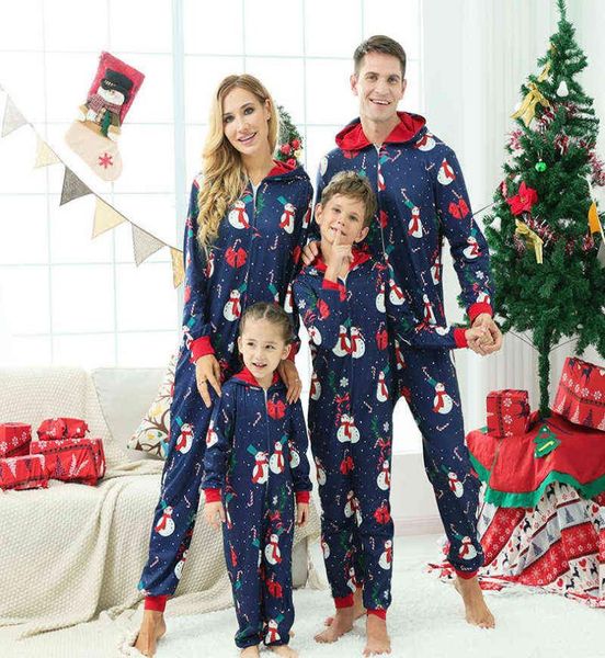 Pijamas navideños a juego para la familia, conjunto de ropa para madre e hija, pijamas de Navidad, monos para adultos y niños, mono con apariencia familiar para bebés, pijamas 2111048902101