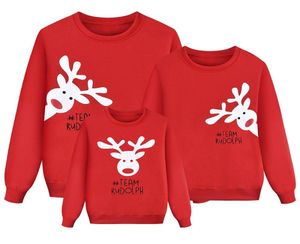 Familie Bijpassende Moeder Kind Mannen Vrouwen Baby Kids Kerst Trui Sweatshirt Pullover Tops Jumper Blouse Herten Kerst Jongen Meisje Kleding1110731