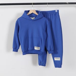 Trajes a juego con la familia 100% algodón Chándales para niños Sudaderas con capucha Pantalones deportivos Conjunto de dos piezas Sudaderas con capucha para niños Pantalones de chándal Ropa de otoño 221125