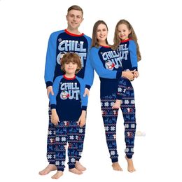 Famille correspondant tenues 2024 pyjamas de Noël mère fille fanther fils enfants pyjamas vêtements de nuit look ensembles de vêtements 231118