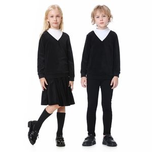 Famille correspondant tenues garçons filles velours col montant ensemble haut barboteuse famille correspondant vêtements enfants bébé adolescent automne hiver velours mode vêtements 220905