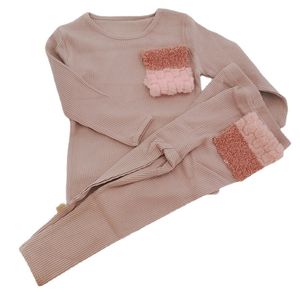 Famille Correspondant Tenues Casual Enfants Boutique Tenues De Fourrure Enfants Vêtements De Sport Sweatpants 2pièces costume Garçons Survêtement Toddler Filles Automne Vêtements Ensemble 230310