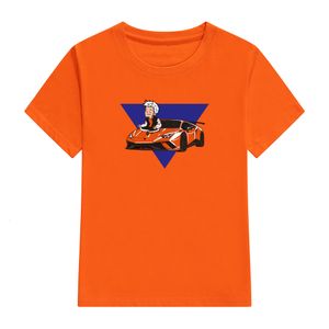 Tenues assorties pour la famille T-shirts 100% coton pour enfants Merch A4 Lamba Print Ensemble de vêtements décontractés pour la famille Tops à la mode pour garçons et filles 230725