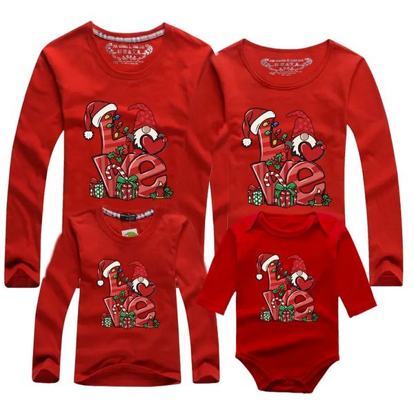 Trajes a juego para la familia Disfraz de Navidad Año Madre Hija Ropa Niñas Niño Mamá Papá Camiseta Bebé Mameluco 231026