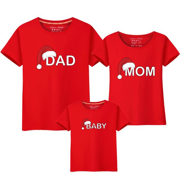 Famille correspondant tenues Noël papa maman bébé T-shirt vêtements pour la famille correspondant tenues vêtements mère fille père fils look maman et moi chemise 230711