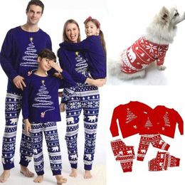 Familie bijpassende outfits Kerst familie bijpassende outfits Ijsbeer Vader Moeder Kinderen Pyjama Sets Mama en mij kleding Tops+Broek
