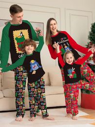 Bijpassende familie-outfits Kerst Familie-bijpassende outfits Pyjama's Kledingset Cartoonprint Moeder Kind Dochter Kerst Familielook Nachtkleding Pyjama's 231120