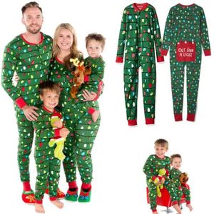 Famille Matching Tenues Christmas Famille Match Pyjamas Ensembles de vêtements de nuit Tenue de nuit de nuit