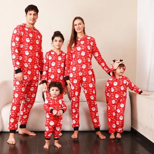 Familie bijpassende outfits kerstcadeau pyjama schattig hertenoor capuchon jumpsuit moeder vader kinderen baby outfit rompertjes kerstlook 231129