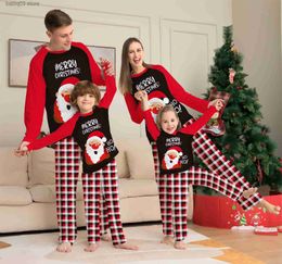 Bijpassende familie-outfits Kerstpyjama's Kerstpyjama's Bijpassende set voor het hele gezin Mama Papa Moeder Vader Dochter Zoon Kinderen Stellen Lange mouw Kerstman 2023 T230921