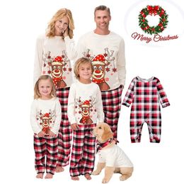 Familie Bijpassende Outfits Kerst Pyjama Moeder en Dochter Kleding 2023 Moeder Kids Baby Pyjama Set Jaar Look Nachtkleding 231027