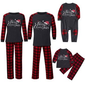 Famille correspondant tenues pyjamas de noël ensembles papa maman enfant bébé dessin animé imprimé vêtements de nuit Homewear 231204