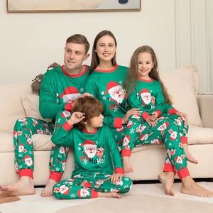 Famille correspondant tenues pyjamas de Noël ensemble tenue de Noël adulte enfants femmes pyjamas vêtements mère et fille père fils vêtements de nuit 231207