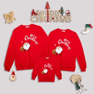 Familie matching outfits kersttruien moeder vader kinderen babymeisje kerstmas sweatshirt mama papa dochter zoon kleren wintertrui 221122