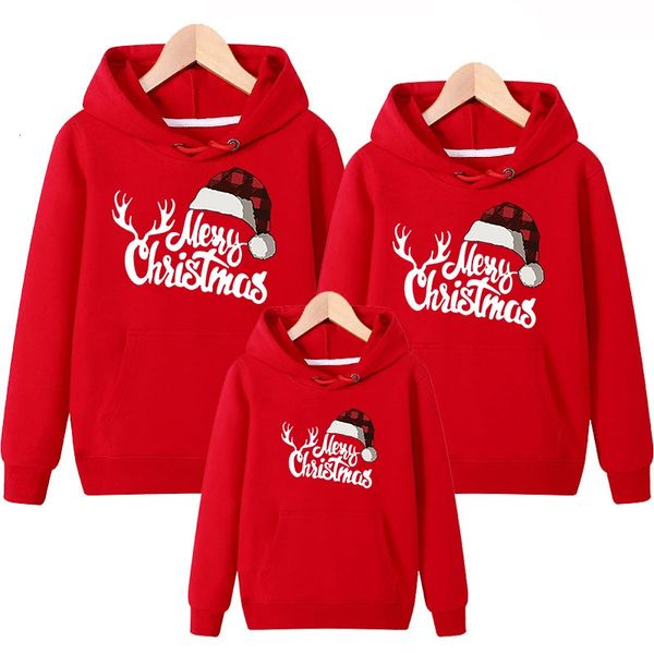 Famille correspondant tenues pulls de Noël pyjamas de Noël automne coton sweats maman et moi vêtements père mère enfants bébé 231204