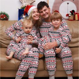 Trajes a juego para la familia Conjunto de pijamas a juego de Navidad familiar Navidad Niños adultos Madre e hija Padre Hijo Ropa de dormir Bebé Trajes de apariencia familiar 231213