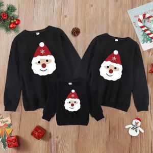 Passende Familien-Outfits, Familien-Weihnachts-Outfits, Weihnachtsmann-Sweatshirt, Mutter, Vater, Tochter, Sohn, passende Pullover, Mama und ich, Kleidung, Winteroberteile 231120