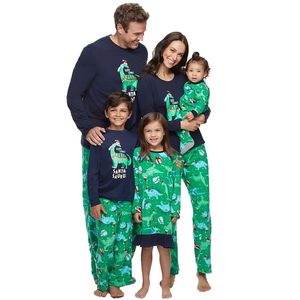 Trajes a juego para la familia Pijamas de Navidad para la familia Padre e hijo Madre Niños Hermanas Mamá Hija Look Igual Traje a juego Bebé niña Pijama Conjunto de ropa 220913