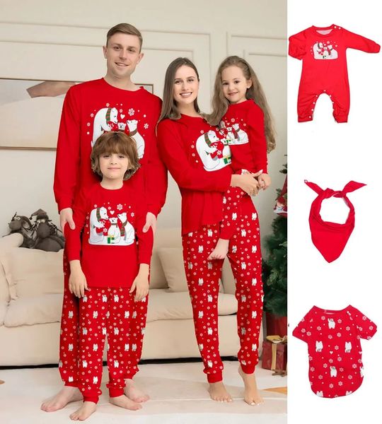 Tenues assorties pour la famille Pyjamas de Noël en famille ensemble parents et enfants haut à manches longues et pantalon élastique ensemble pyjama et vêtements décontractés 231116