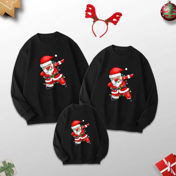 Famille correspondant tenues famille noël pull mère père enfant bébé fille garçon correspondant tenues drôle noël jersey imprimé sweat femmes hommes pull 231120