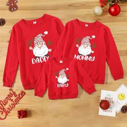 Tenues assorties pour la famille Tenues assorties pour la famille Sweat-shirt de Noël Pulls de Noël Mère Père Fille Fils Femmes Hommes Couple Jersey Enfants Pull d'hiver 220914