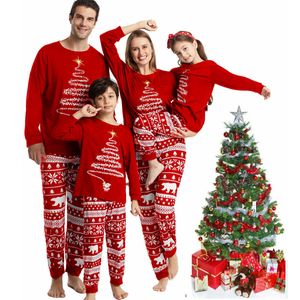 Familie Matching Outfits Familie Matching Outfits Rot Weihnachtspyjama Sets Vater Mutter Tochter und Sohn Pyjamas Aldult Kinder Weihnachtsfamilie Kleidung 230923