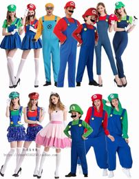Famille correspondant tenues Halloween super Mary amoureux tenue parent-enfant COSPLAY anime show hommes et femmes costume vêtements 231030
