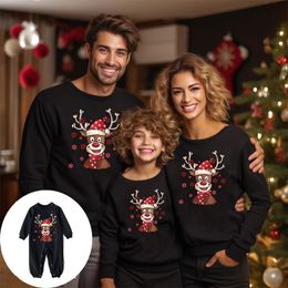 Famille correspondant tenues Jersey Navidad Familia coton Pull Pull Noel Famille Sudadera mère enfants Look année 231218