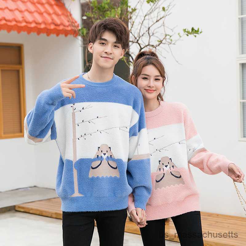 Family Matching Outfits Matching Sweaters For Family Mother Daughter Dad Son Mink Sweater Family Look Couple Outfits Women Men Kids Baby Sweaters R230810