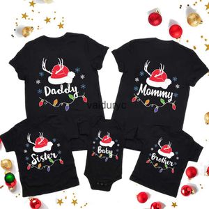 Famille Matching Tenues Joyeux Noël Famille Matng Vêtements Adult Kid Looking T-shirt Top Top Molideg