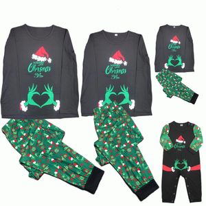 Famille correspondant tenues mère fille père fils correspondant vêtements noël famille pyjamas ensemble veilleuse décontracté doux vêtements de nuit look de noël 230920