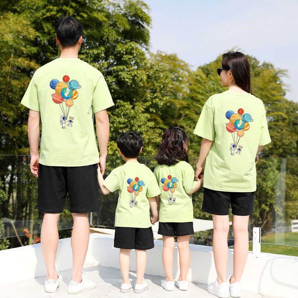 Trajes a juego para la familia Nueva moda Linda camiseta de algodón a juego para la familia Mamá encantadora Papá Niños Yo Bebé Padre Madre Hija Hijo Niña Niños Ropa Trajes