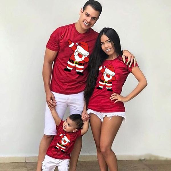 Famille correspondant tenues père noël joyeux noël t-shirt belle maman papa enfants moi bébé tenue mère fille fils fille garçons vêtements 221130