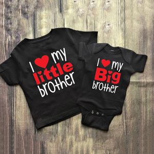 Famille correspondant tenues chemises frère ensemble de 2 I Love My Big Brother Little Baby Shower Gifts 230601