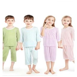 Familie matching outfits zus en broer zomer pyjama cool01235185768 drop levering baby kinderen zwangerschapskleding dhjog