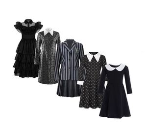 Family Matching Outfits Wednesday Addams dress dancing queen costume Wednesday Dance Valentine dress The Addams Family Candylion Cosplay 230322