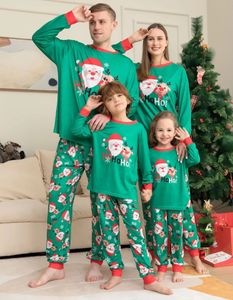 Bijpassende familie-outfits Kerstpyjama Set Kerstman Hert Letterprint Kerst Pjs Hondenkleding 231122