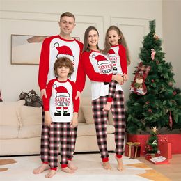 Family Matching Outfits Year Christmas Family Matching Pajamas Outfits Father Mother Kids Santa Claus Clothing Set Couples Family Members Look 220913