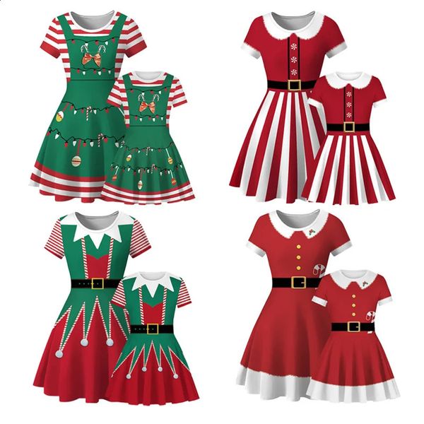 Trajes a juego de la familia Año Navidad Vestido de niñas Madre Adolescentes Vestidos de fiesta para mamá Hija Carnaval 231109