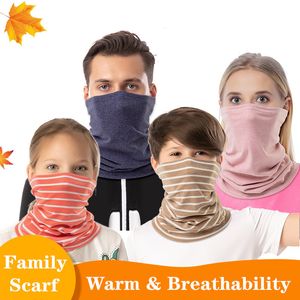 Familie Sjaals Gezichtsmasker Winter Warm Wrap Hals Ring Voor Mannen Dames Kids Fietsen Sport Sjaals