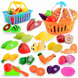 Jouets familiaux enfants simulation cuisine cuisine fille coupe fruits et légumes coupe musique ensemble en gros moins cher adapté aux enfants R3B4 #