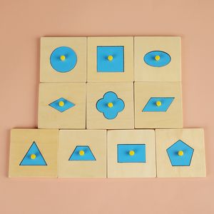 Familie Versie Babyvorm Cognitie Toy Wood Geometrisch Early Education Preschool Training Kids Toys