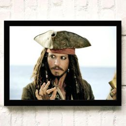 Célèbre acteur américain et star de cinéma Johnny Depp Chambre affiche de la chambre de vie Canvas Peinture Art Home Decor Decor Image