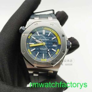 Célèbre AP Wrist Watch Royal Oak Offshore Series 15710st.OO.A027CA.01 Watch Quarter Yellow 42mm Mens Watch Complete Set