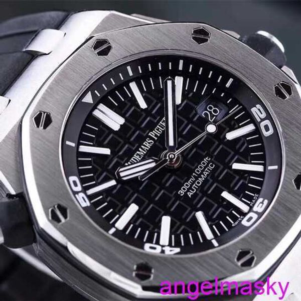 Famoso AP Wall Watch Royal Oak Offshore Series Swiss Men's Mechanical Watch de 42 mm de acero Date Pantalla impermeable Luminosa 15710st.oo.a002ca.01