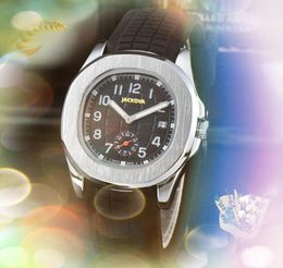 Beroemd groot klassiek designer horloge 41 mm Luxe Mode Eiken Ruabber Band Ketting Armband Sport Set Auger Cool Heren vierkante vorm Quartz Horloge Geschenken