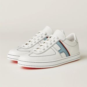 Célèbre Boomerang Hommes Casual Chaussures De Course Baskets Italien Classique Bande Élastique Basse Hauts En Cuir De Veau Multicolore Épissage Designer Tennis Chaussures De Sport Boîte EU 38-46