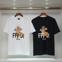 T-shirt de T-shirt pour hommes célèbres T-shirt T-shirt de luxe pour femmes 260g 100% coton pur lettre d'animal imprime design pour hommes à manches courtes pour hommes