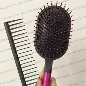 Haarborstels Stylingset Ontworpen ontwarrende haarkam Paddle Brush met doos Roze Blauw 2 kleuren