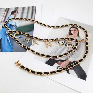 Beroemd merk Ladies Metal Chain Dress Decoratie mode temperament gevlochten ketting klassieke luxe riem dames designer feestgordel topselling